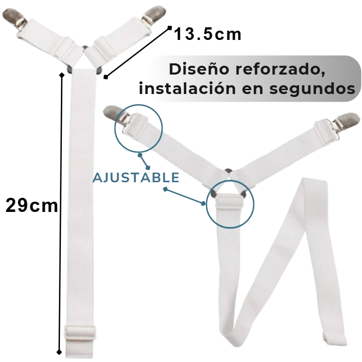 Sujetador de Sábanas Ajustable