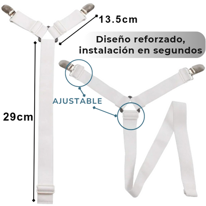 Sujetador de Sábanas Ajustable